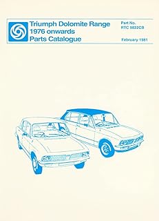 Triumph Cars Ltd.Triumph Dolomite Range 1976 Parts