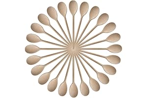 Kitchen Wooden Spoons Mixing Baking Serving Utensils Puppets 12 inch - Set of 24 ROUNDSQUARE