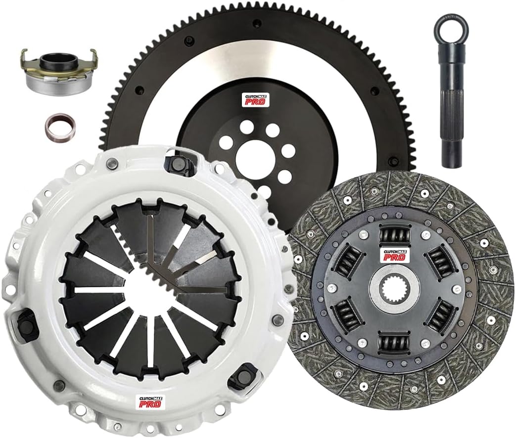 ClutchMaxPRO Heavy Duty OEM Clutch Kit with Flywheel Compatible with 2006-2015 Honda Civic 1.8L SOHC R18A1 (CP08046HDLSF-CK)