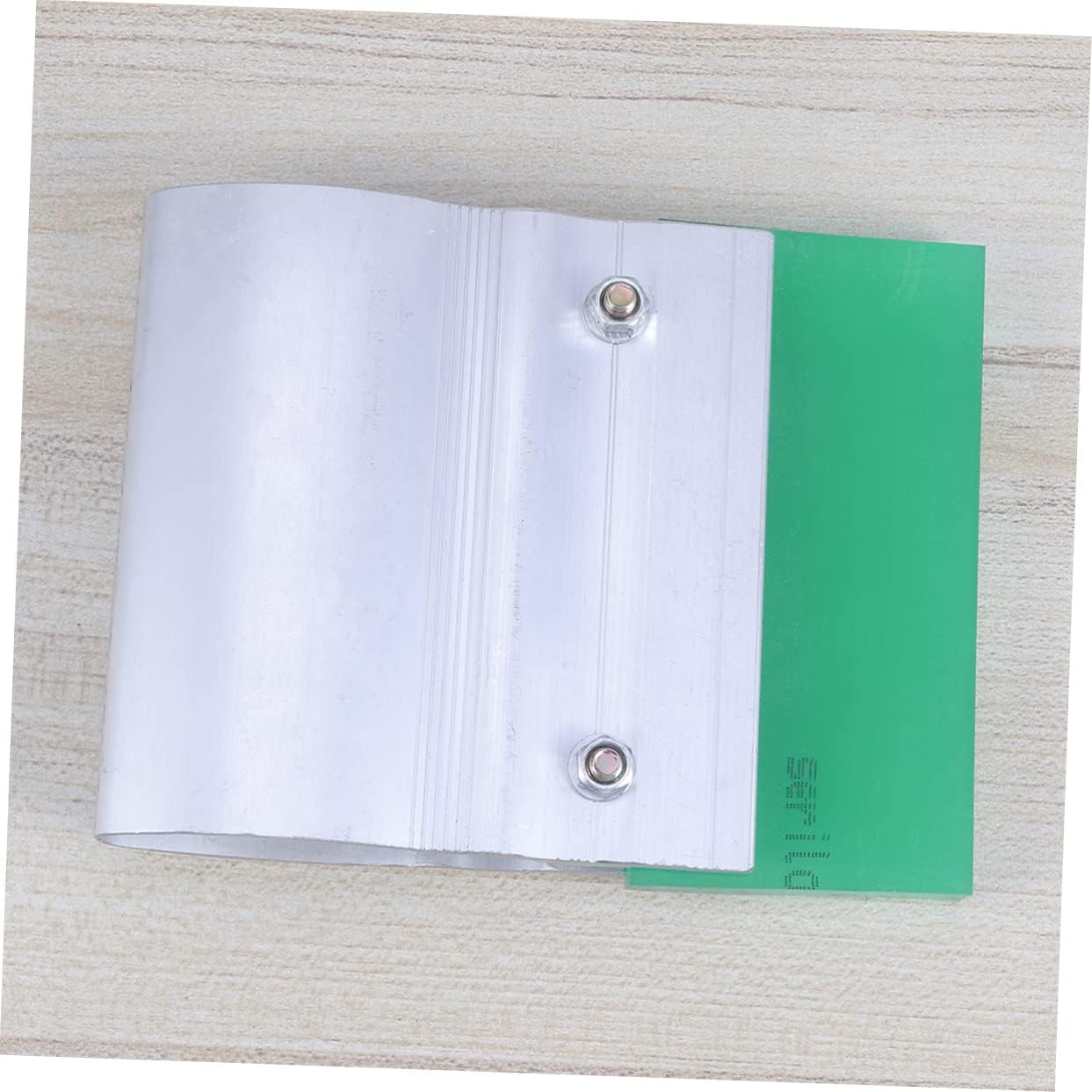 2pcs Rubber Squeegee with Aluminum Handle for Silk Screen Printing Random Color Rubber Scraper Tool for Graphic and Textile Applications