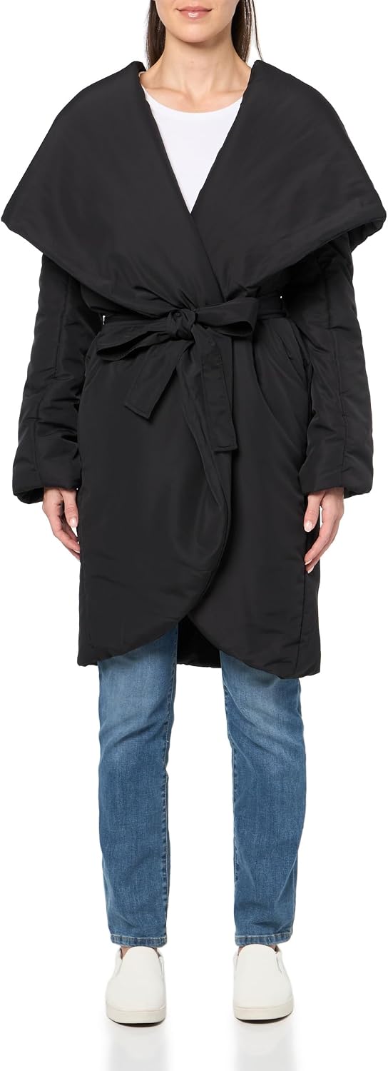 Norma Kamali Women's Shawl Collar Coat (24)