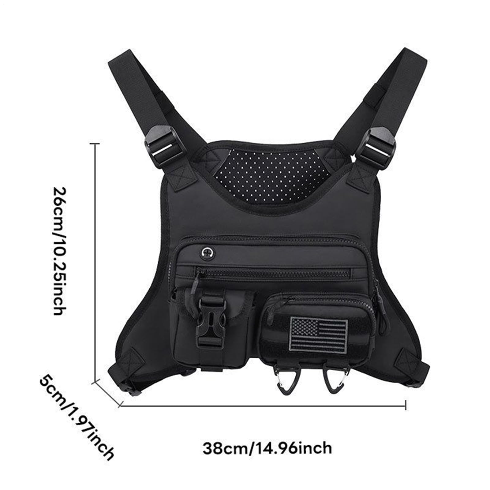 Lauf Brustbeutel Leichte Handyhaltertasche Rucksack | Wander-Brusttasche Laufweste Taschen-Rucksackweste Camping Wandern Outdoor Radfahren Joggen Läufer Workout Reisen Herren