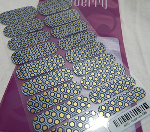 Jamberry Queen Bee 0316 40H2 Nail Wrap (Full Sheet)