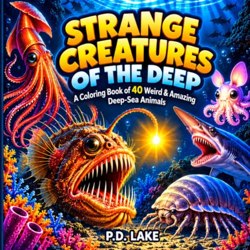Image of Strange Creatures of the Deep: Coloring Book