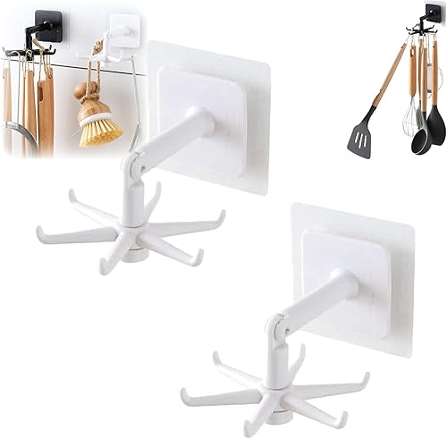 Gancho plegable giratorio de 360, soporte para utensilios de cocina, gancho plegable giratorio de 360 grados, ganchos multiusos para colgar