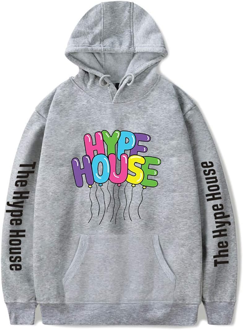 Womens Fashion Hoodie The Hype House Hoodie Charli D'Amelio Merch Addison Rae Hoodie Streetwear Sweatshirt Pullover Jumper