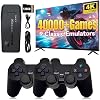 Retro Game Console 2026 4K HDMI Video Game Console with Over 40000 Games 23 Emulators Dual 2.4GHz Wireless Controller 128GB