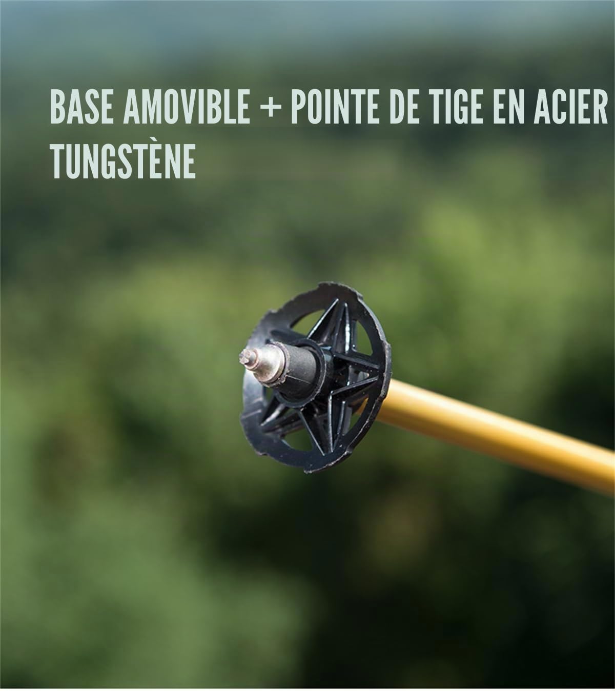 AONIJIE en Alliage D'aluminium Pliable Bâtons de Trekking Ultraléger Antichoc 3 Node Bâtons de Randonnée, Bâtons de Marche avec Poignée Souple en Mousse EVA pour la Randonnée
