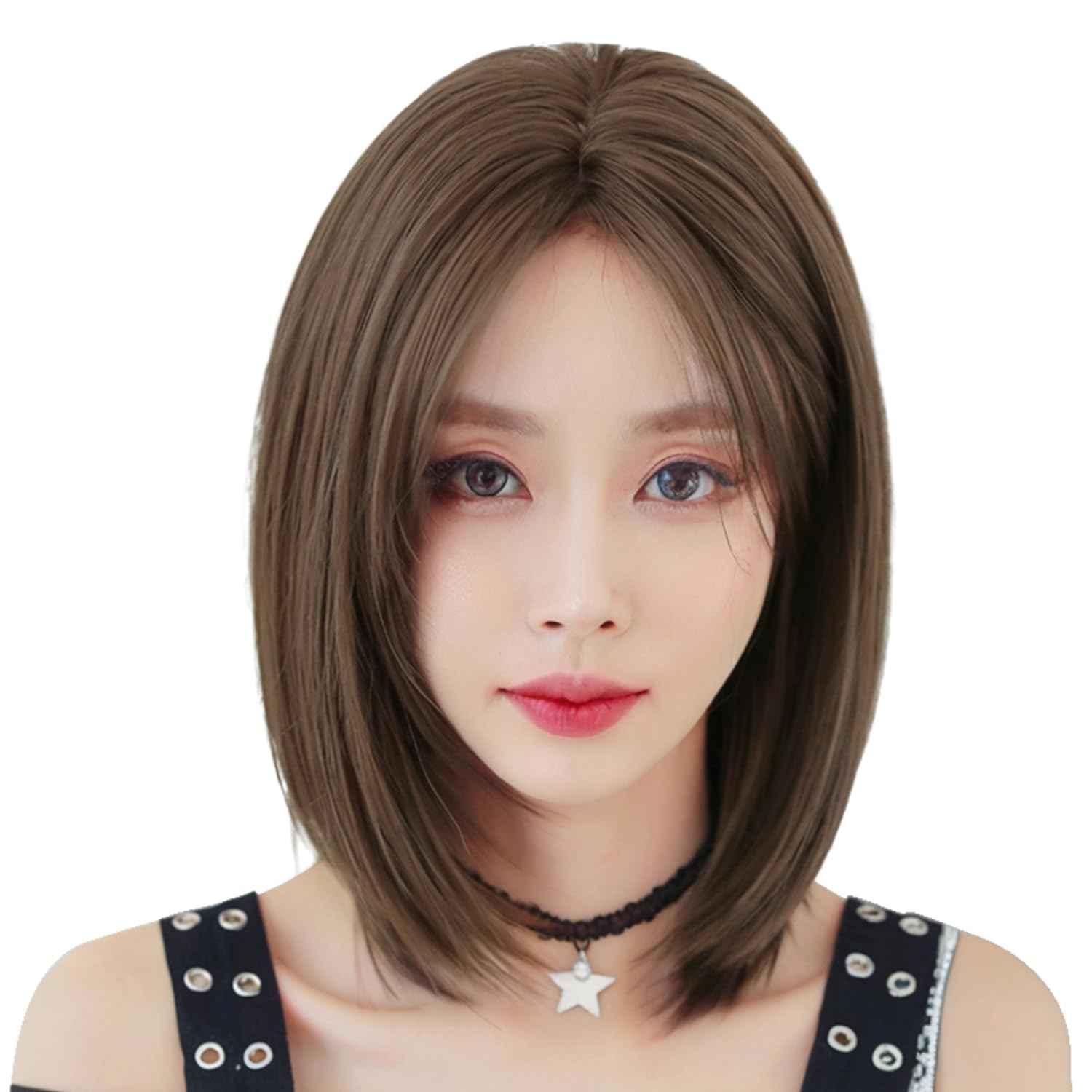 ストレートブラックミディアムウィッグ3点セット ストレートブラックミディアムウィッグ3点セット ストレート