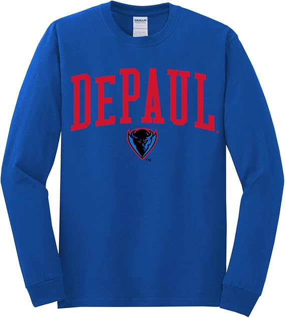 Amazon.com : J2 Sport DePaul University Blue Demons NCAA Unisex Long Sleeve T-Shirts : Clothing