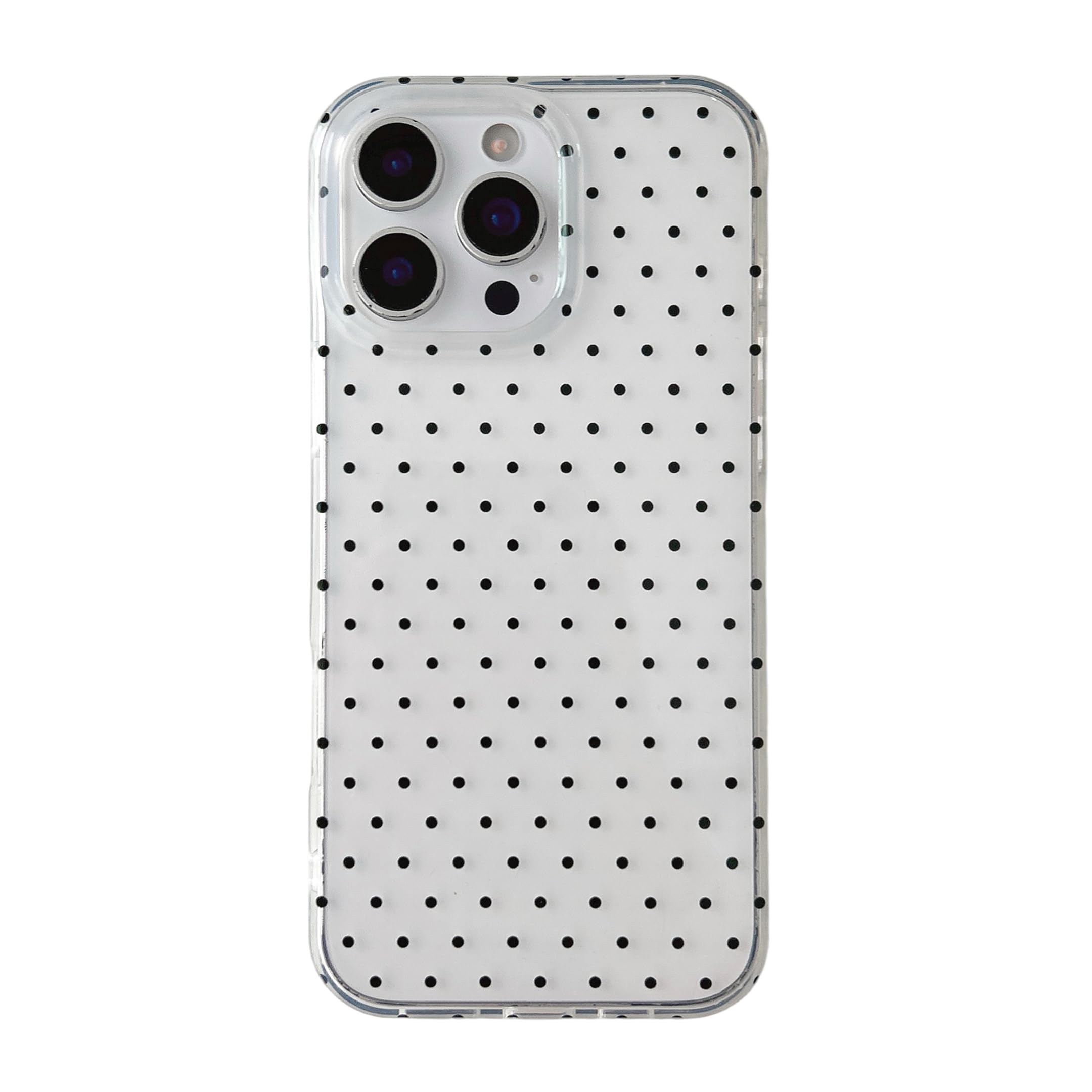 Coque pour iPhone 16 Pro Max esthétique à pois pour style féminin - 7