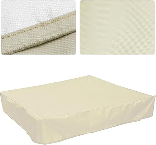 Miniatura 3 de Hoypeyfiy Cubierta para arenero para arenero, cubierta de arena para niños para protección de arena y juguetes, funda protectora cuadrada con cordón