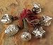 Cultural Intrigue Luna Bazaar Mini Mercury Glass Ornaments (Assorted Designs, 1-Inch, Silver, Set of 6) - Vintage-Style Decorations - Vintage-Style Mercury Glass Christmas Ornaments