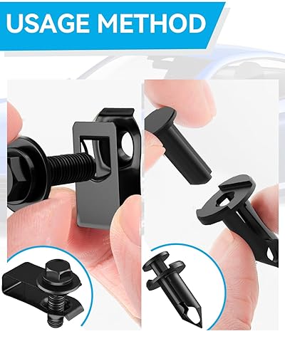 Miniatura 3 de 35 tornillos de cuerpo de protección contra salpicaduras para motor debajo de la cubierta, parachoques delantero, guardabarros de parachoques