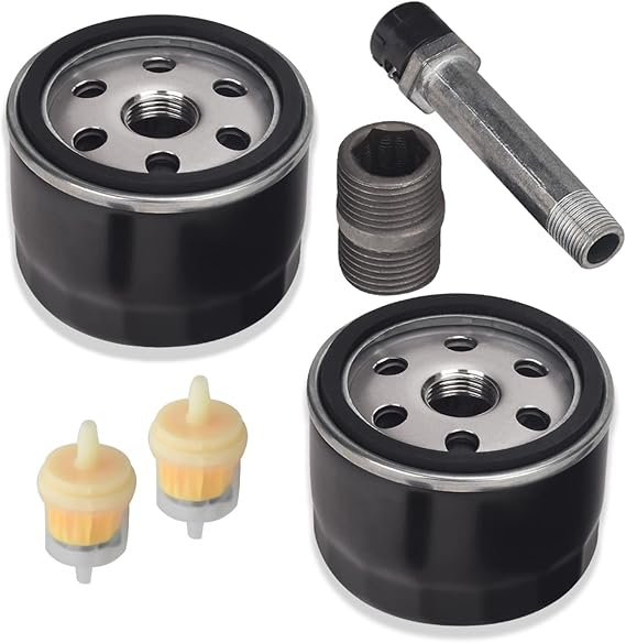 John Deere Easy Change Conversion Kit - Includes 2 Oil Filters & 2 Fuel Filters For Multiple Tractor Models