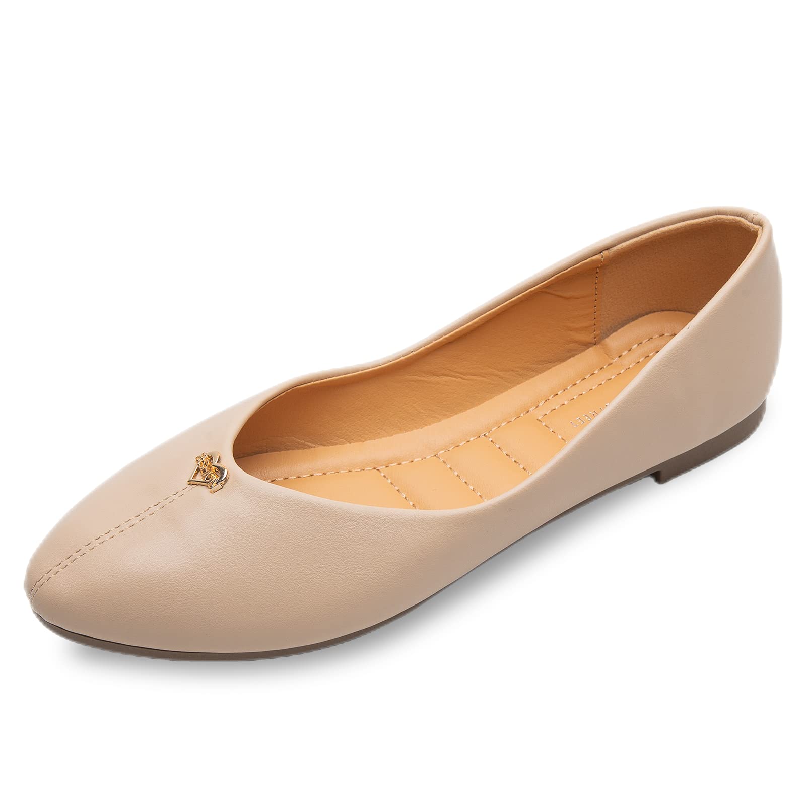Sixth Street Womens Casual Comfortable and Lightweight Ballerina Ballet Flats-Nude-(Size-37) (B0B7XHDP1F) Amazon Price History, Amazon Price Tracker