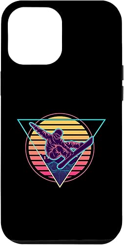 Miniatura 6 de iPhone 15 Retro Futuristic Snowboarder Synthwave Snowboarding Case