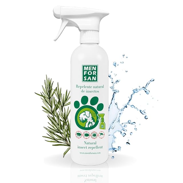MENFORSAN- Repelente Natural de Insectos con citronela Perros, 500ml