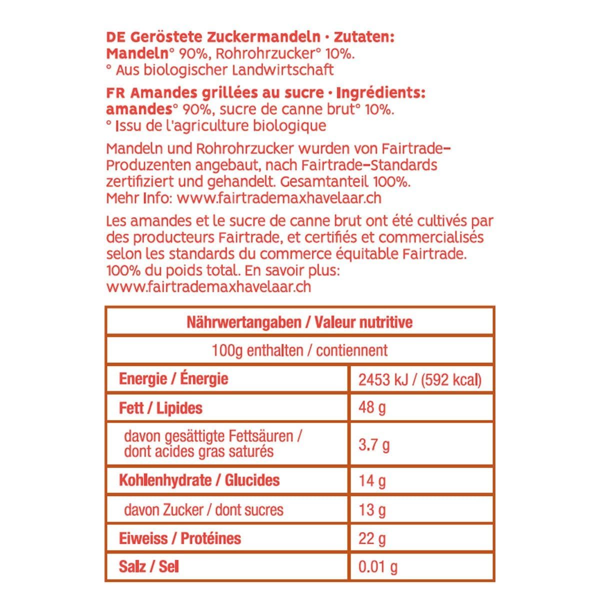 PAKKA - Bio Fairtrade Zuckermandeln geröstet 750gr, Öko kandierte gebrannte Zucker Mandeln - Navat, direkt aus Samarkand Usbekistan, vegan, Familienpackung, Value-Pack 0,75kg