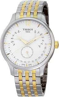 Tissot Dress Watch Analog Display Quartz For Men T063.637.22.037.00, Silver Band