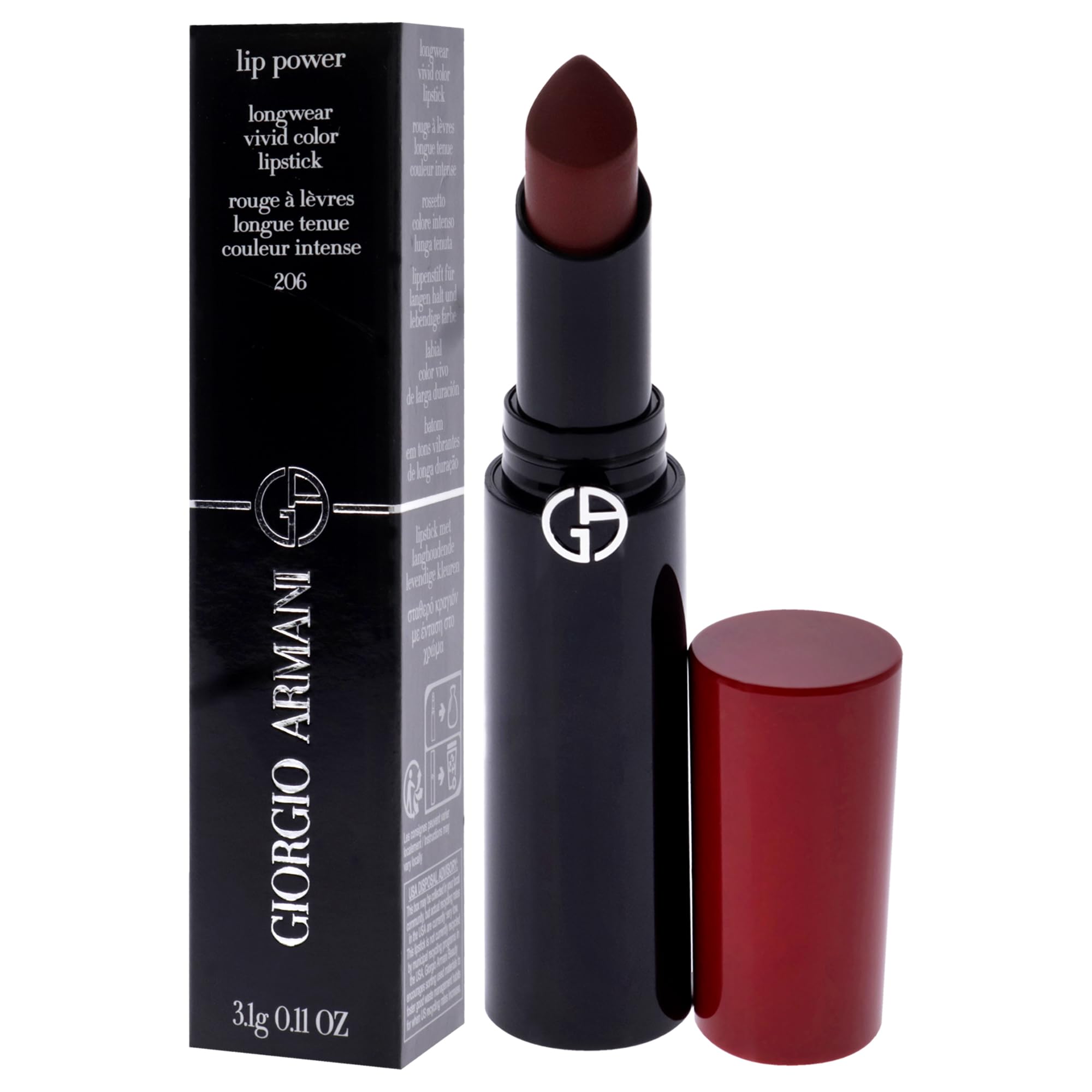 GIORGIO ARMANI Lip Power Nr.206 Cedar, 3,1 g