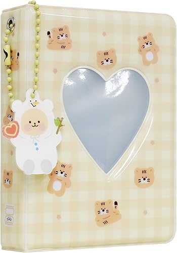 Miniatura 8 de Carpeta para tarjetas fotográficas de 3 pulgadas, álbum Kpop Kpop, soporte para tarjetas fotográficas, mini álbum de fotos Kpop con colgante para