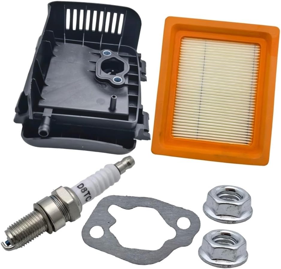 14 743 03-S Filter Cover Base Kit Fit for XT650 XT675 Engine 22" Recycler Lawn Mower with Spark Plug
