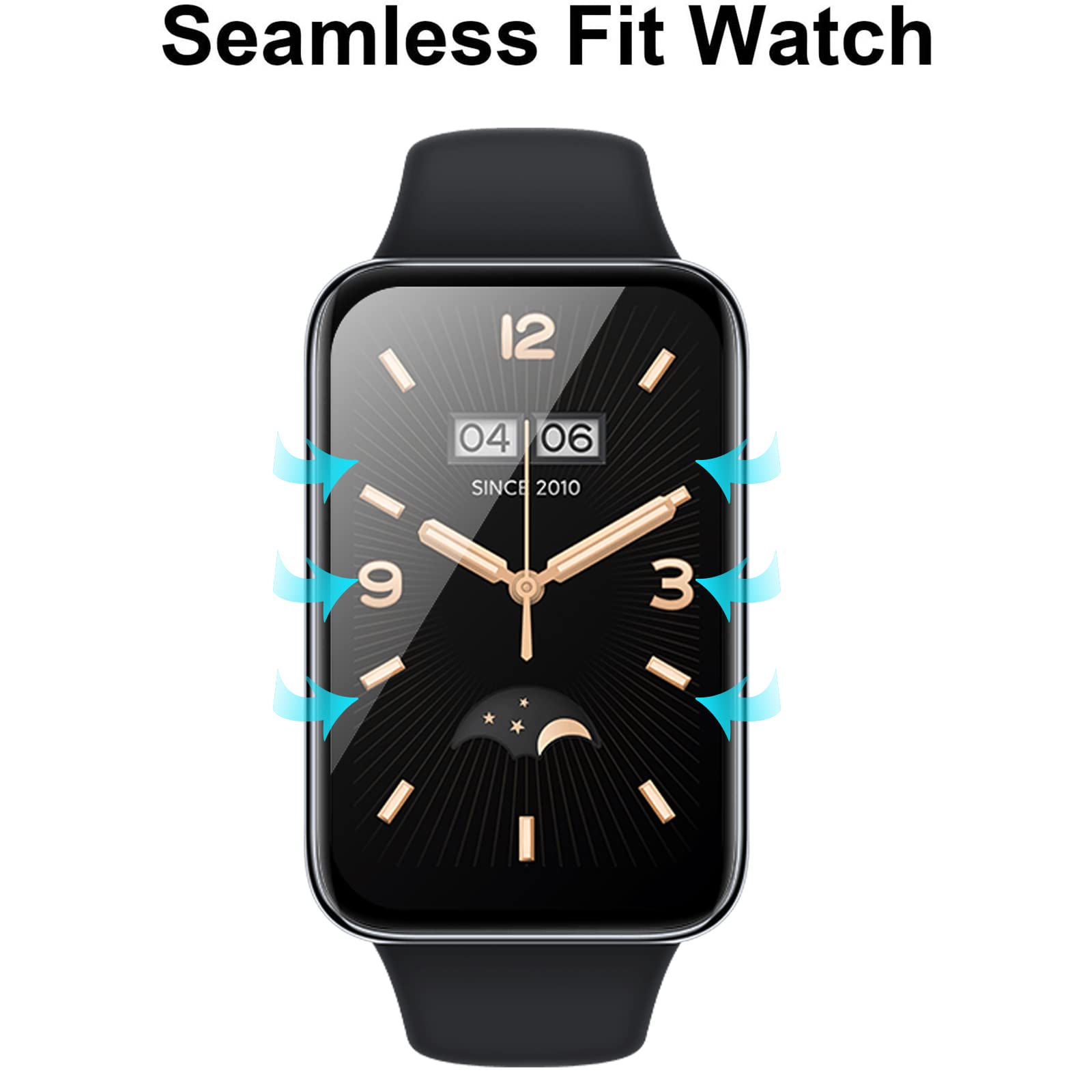 Pellicola Protettiva Per Xiaomi Mi Band 7 Pro (4 Pezzi): Copertura Completa 3D, PET Trasparente Anti Graffio 9H - 2