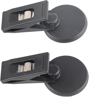 Mrisata Ticket Holder Suction Cup Clamp Strong Adhesive Vehicle Mounted Organizer for Windshield Dashboard Cards Bills Photos ABS Material 35x30mm (Black)