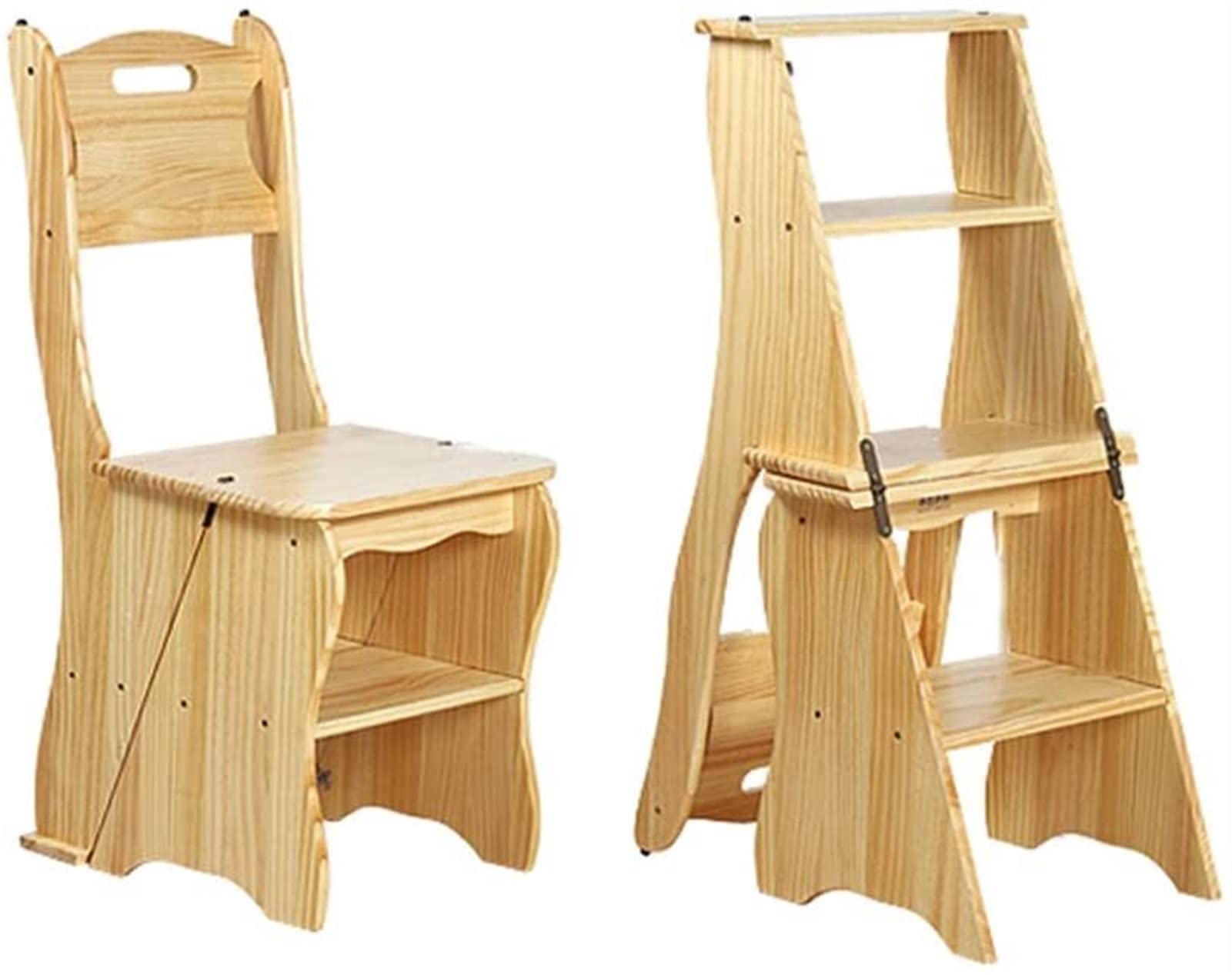 Petite chaise escabeau en bois massif pour toute la maison moderne