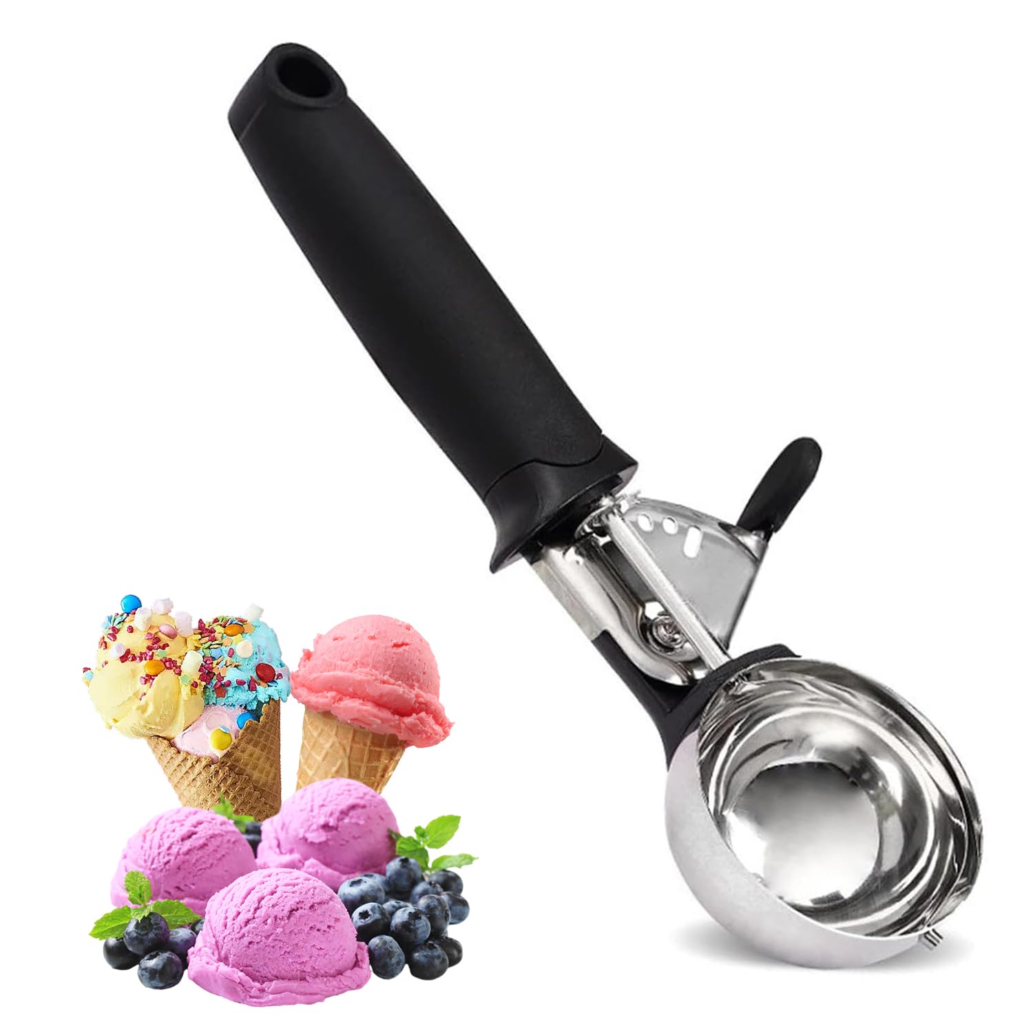 Ice Cream Scoop Stainless Steel Fruit Scoop Multi Purpose