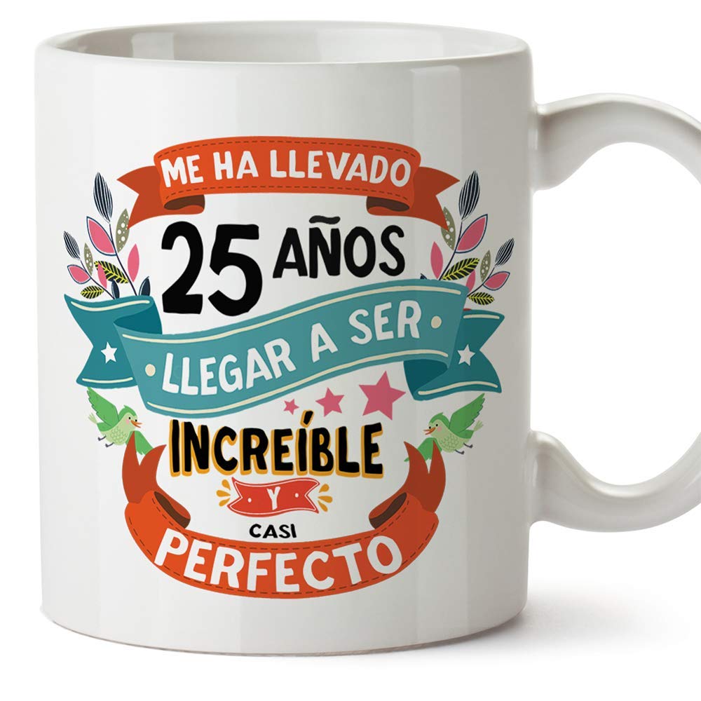 MUGFFINS Taza 80 Cumpleaños - "Me ha llevado 80 años llegar a ser increíble y casi perfecto - Regalos Desayuno Feliz Cumpleaños — view 51