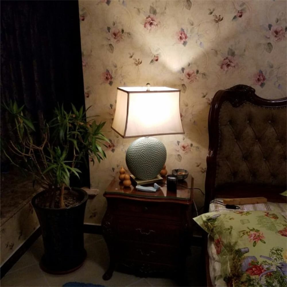 Nowoczesna ceramiczna lampa biurkowa LED z nordyckim wzorem do wystroju domu salonu sypialni