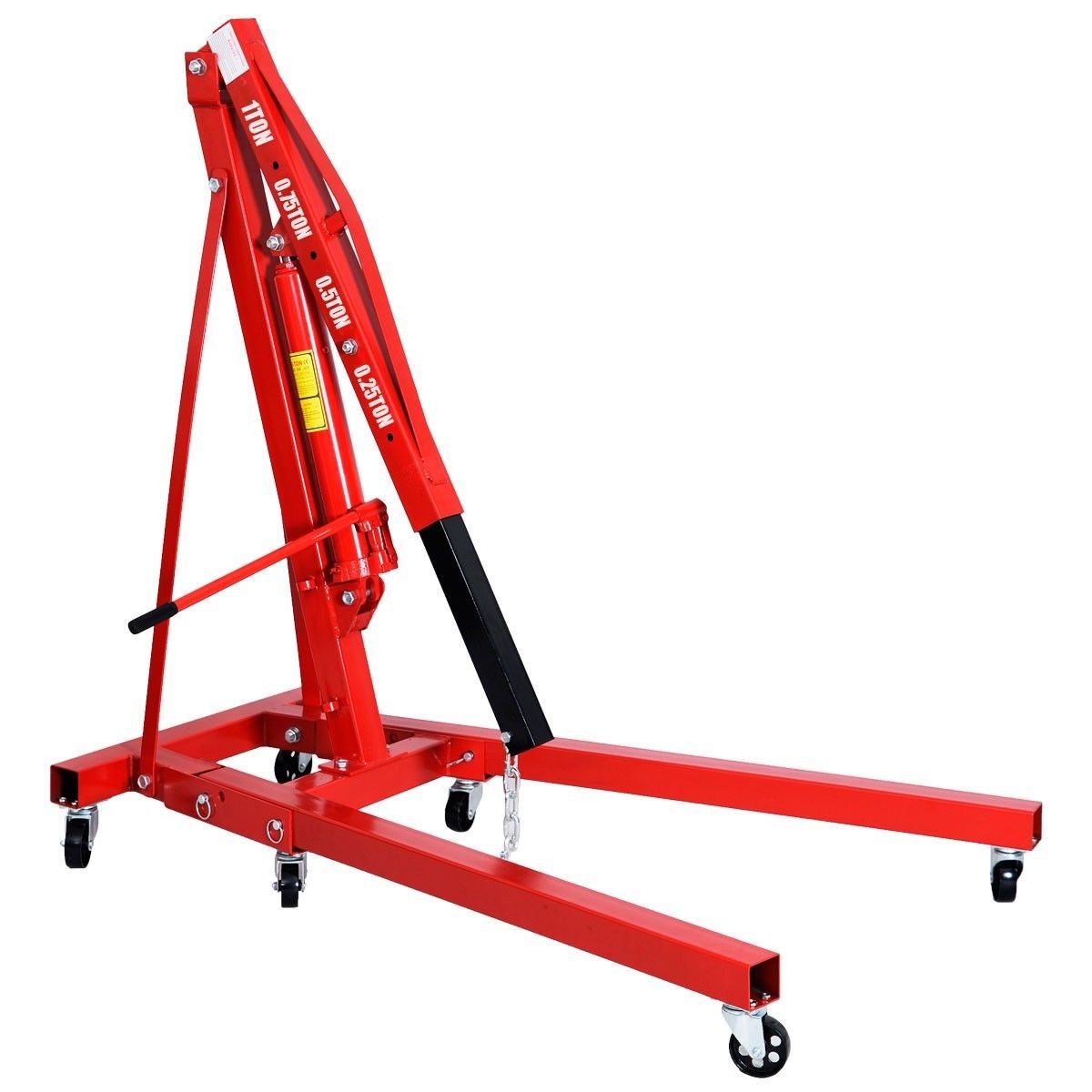 Goplus 1 Ton Engine Hoist Cherry Picker Ship Crane Folding Lift Stand