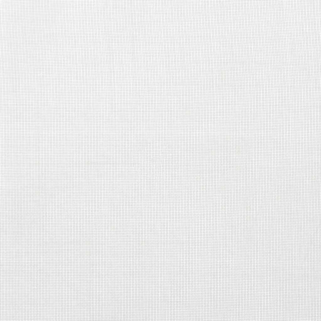 Weiße Voile Vorhänge mit Schlaufen 140x260 cm 2er Set für Wohnzimmer Schlafzimmer und Küche, transparent, Blickdicht, isolierend, Sonnenschutz, kälteschutz, langlebiges Polyester