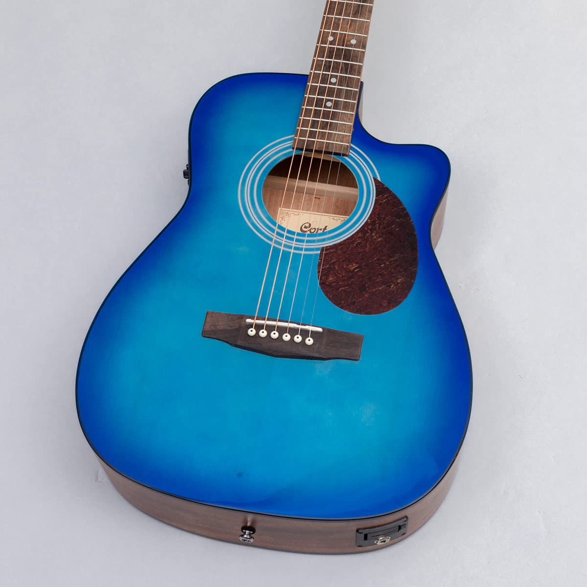 Amazon | Cort CAG-1FC Earth Blue エレアコ アコースティックギター 