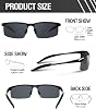 DUCO Polarized Sunglasses Mens Sun Glasses Sports Eyewear Fishing Golf Driving UV400 Protection 8177S