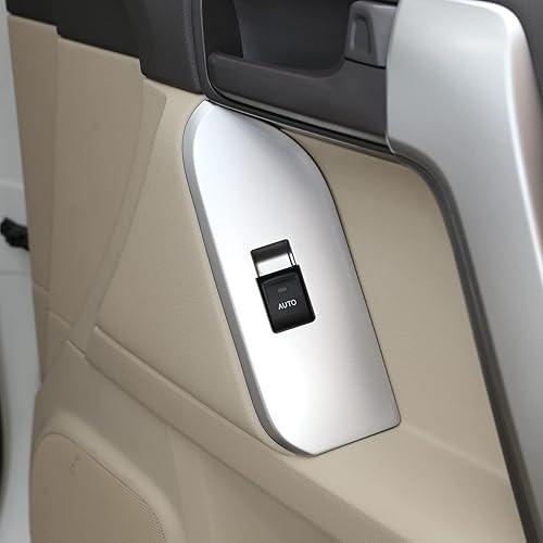 Miniatura 6 de Puertas delanteras y traseras ABS 4 piezas aspecto interior reposabrazos ventana interruptor cubierta accesorios para Land Cruiser Prado FJ150 150