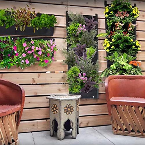 X Xben Vertical Wall Hanging Planters, 7 Pockets Indoor Outdoor Large Grow Bags For Balcony Garden Yard Office Home Decoration #TOP6