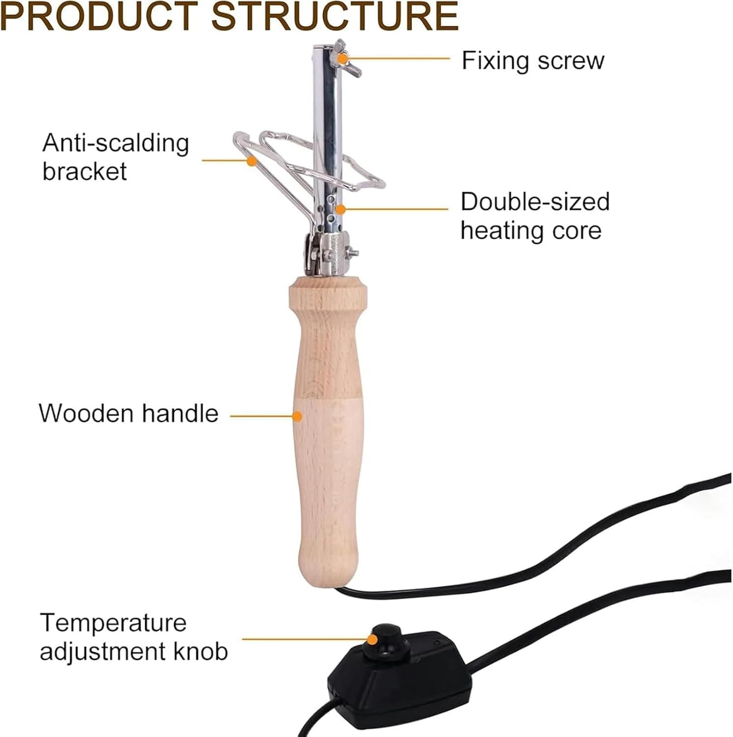 Electric Fabric Flower Maker, Fake Flower Making Tool Set with 17 Ironing Heads and Adjustable Temperature Handle and Anti-scalding Bracket, for Making Artificial Fabric Flowers