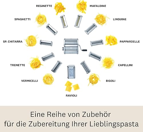 Miniatura 16 de MARCATO Hecho en Italia Spaghetti Alla Chitarra 150 Accesorio para máquina de pasta Atlas 150, acero cromado