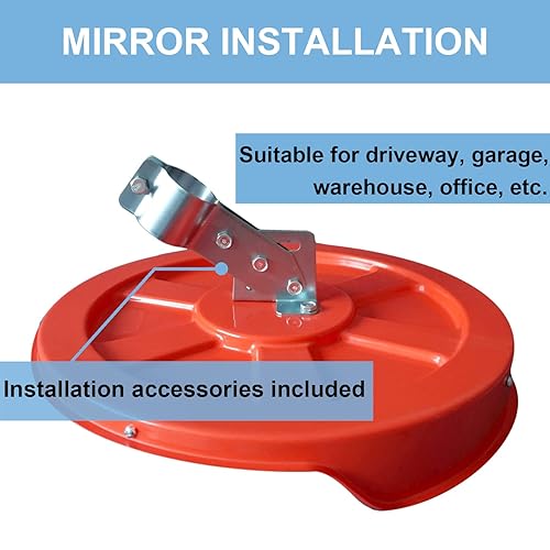 Miniatura 14 de Espejo convexo de 18 pulgadas, paquete de 2 espejos de seguridad para garaje, almacén, punto ciego, oficina, seguridad de tráfico 18" Interior-2pack