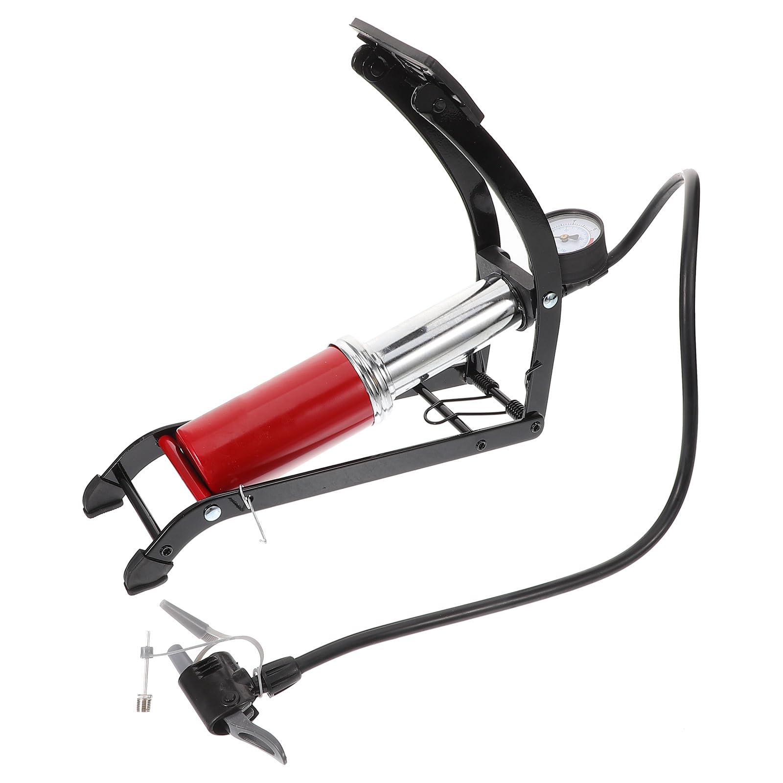 Gatuida Pompa Bici Verticale Portatile Alta Pressione con Gonfiatore Versatile per Bicicletta Auto Accessorio Ciclistico e Resistente con Funzionamento Facile e Rapido