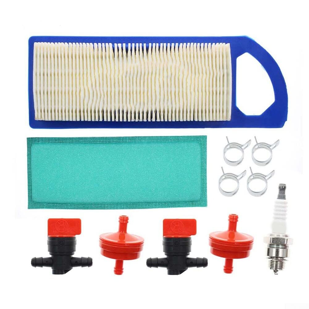 Air Filter Tune Up Kit for 2 x Shut off valve For Intek BS 15-18.5 for HP For Craftsman Lt1000 795115