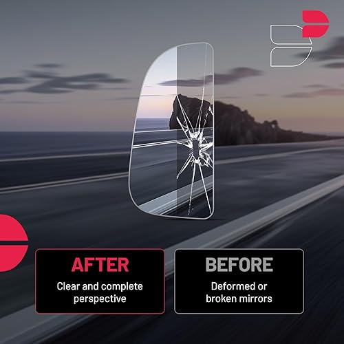 Miniatura 4 de BDFHYK 68067731AA Espejo inferior izquierdo compatible con Dodge Ram 1500 2500 3500 4500 5500 Ram 2010-2018 con soporte de montaje trasero