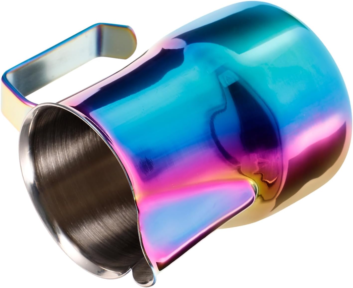 Stainless Steel Milk Frothing Pitcher Colorful Espresso Jug with Comfortable Grip for Latte Art Creamer and Coffee Accessories