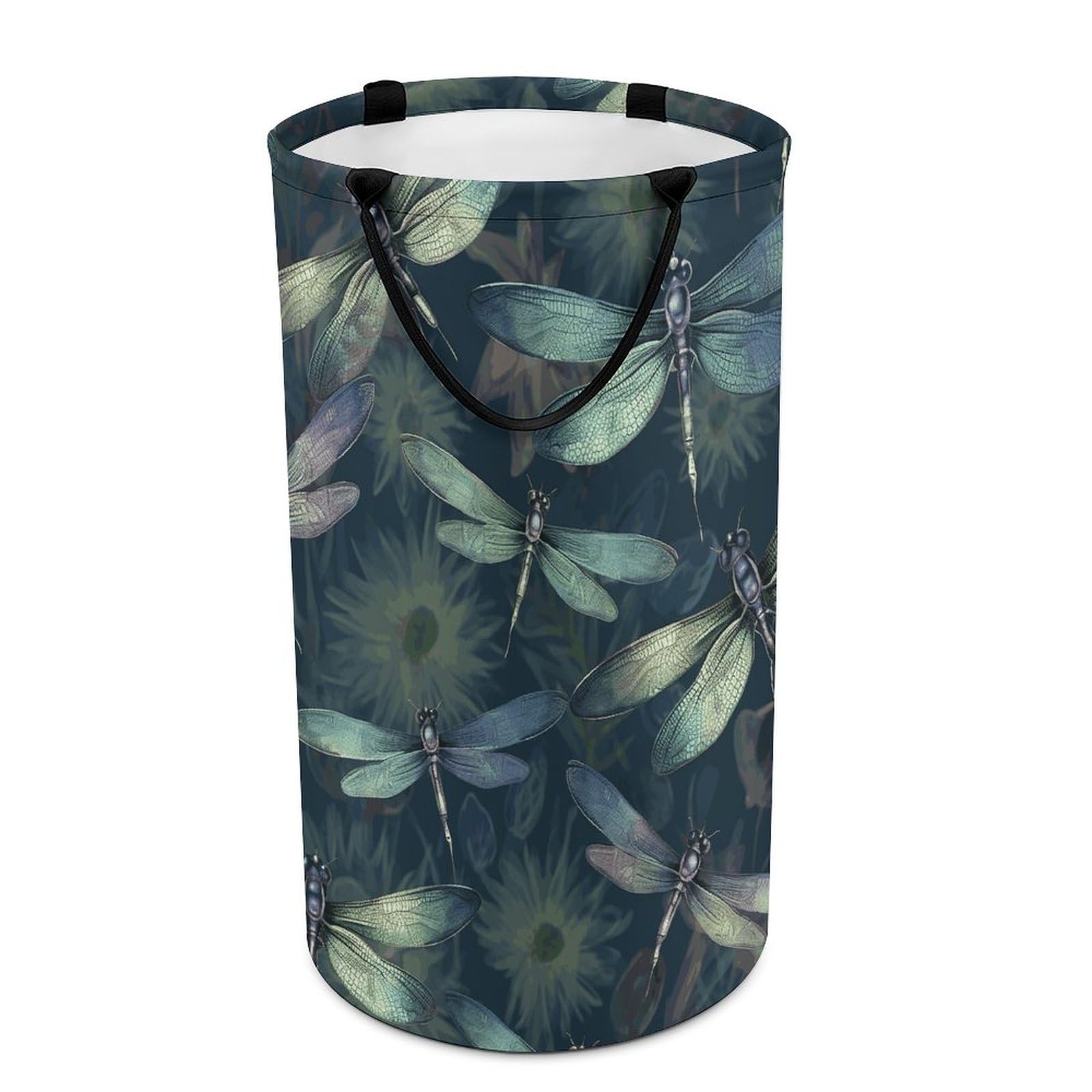 Panier à vêtements imperméable et grand bac de rangement libellule anti-humidité