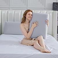 Vista 9 de SAPHREAS Almohada de espuma viscoelástica de gel refrescante para dormir de lado, espalda y boca abajo, almohada de cama fresca de tamaño estándar