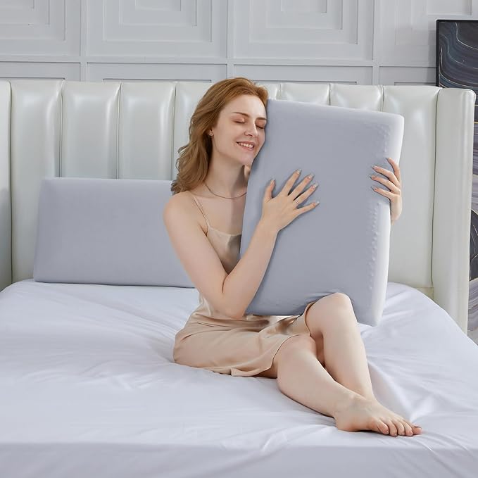 Almohada Memory Foam con Gel Refrescante Tamaño Estándar, Funda Removable y Lavable miniatura 2
