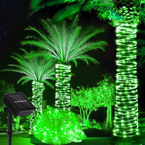 Guirnalda de luces solares impermeables de 39 pies, 100 luces LED para exteriores, IP65, para Pascua, exterior, fiesta, jardín, patio, hogar, boda, Navidad, Halloween, vacaciones, día de San Patricio,